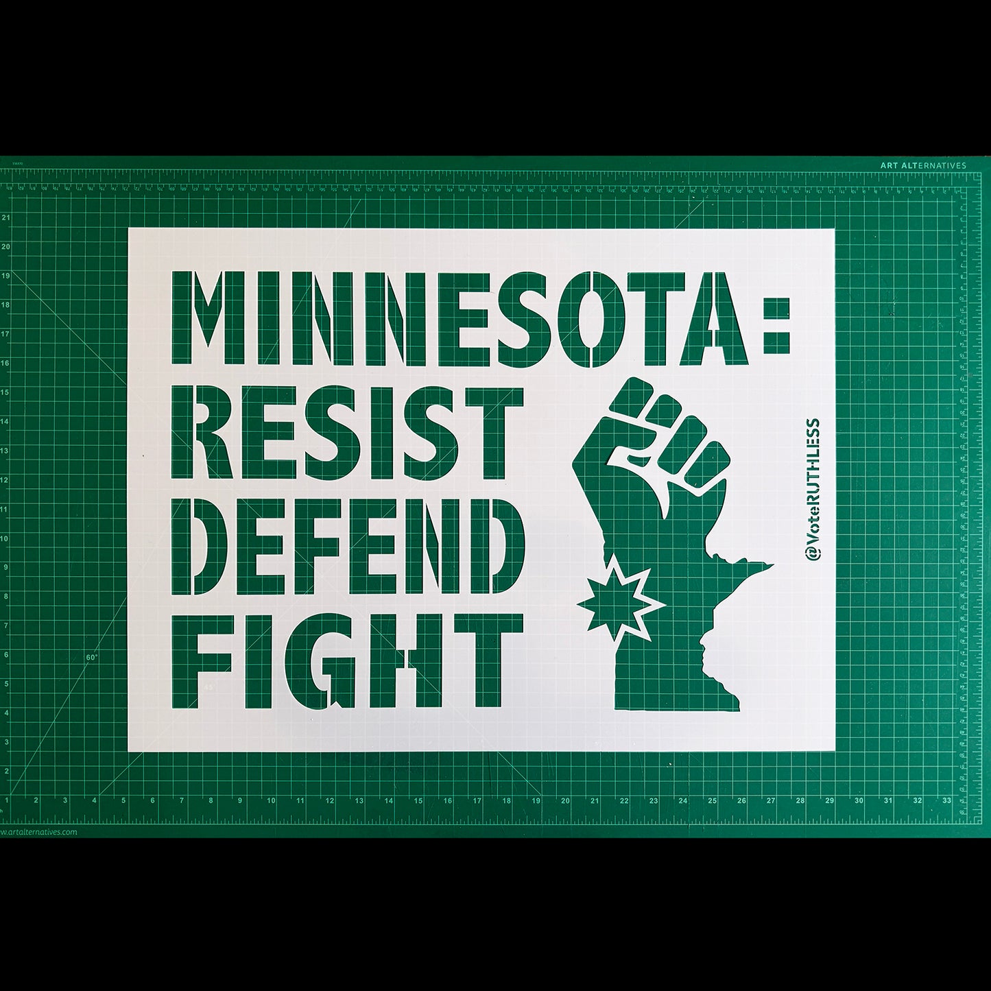 STENCIL: MN: Resist, Defend, Fight